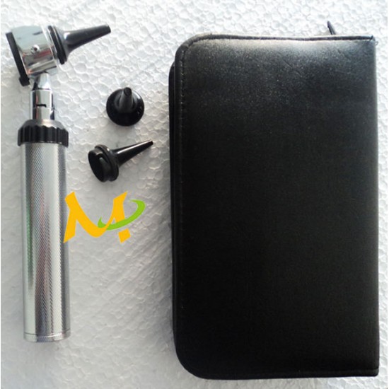 Metal body otoscope set