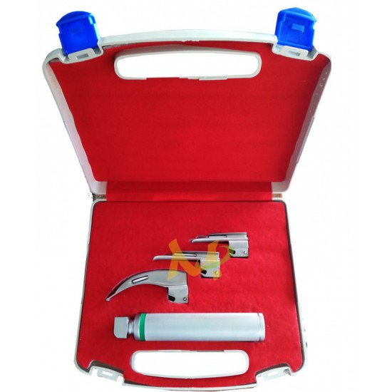 Fiber Optic McIntosh & Miller Laryngoscope Set