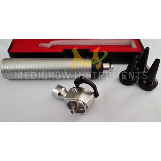 Metal body otoscope set