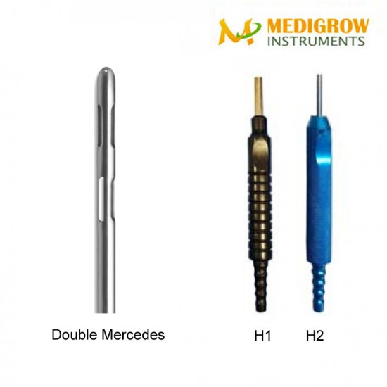 Double Mercedes Fix Handle Cannula