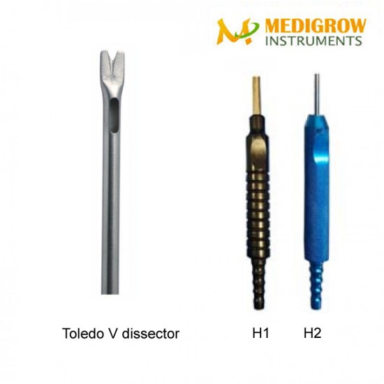 Toledo V dissector fix handle cannula