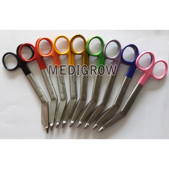 Bandage scissors Powder coated color Handle 5.5" 