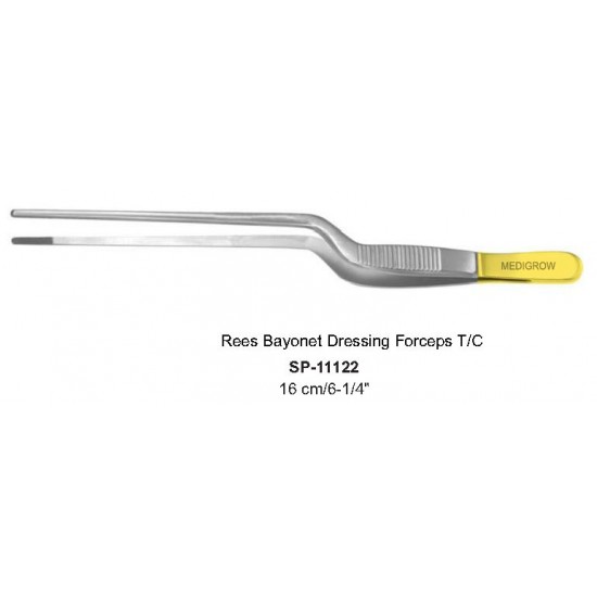 Rees Bayonet Dressing Forceps T/C 