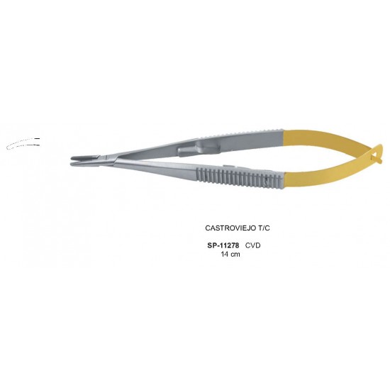 CASTROVIEJO T/C Micro Needle Holder Curved