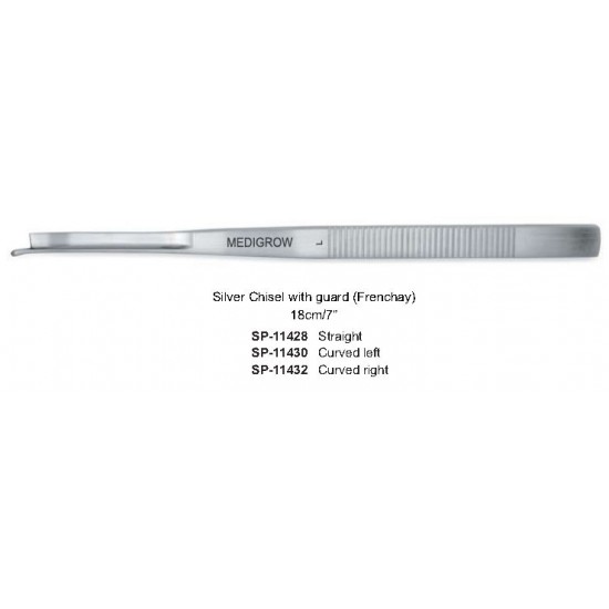 Silver Chisel with guard (Frenchay) Straight 