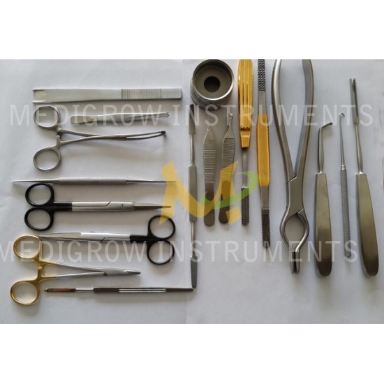 Plastic surgery instruments set